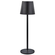 L'Arcolaio LED-Leuchte Touch Wiederaufladbar H 38 cm 10 x 10 cm IP54 Round Pro Schwarz