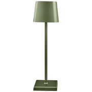 L'Arcolaio Lampada Touch Square Pro H 38 Cm 10 x 10 Cm Olive