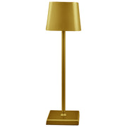L'Arcolaio Lampada Touch Square Pro H 38 Cm 10 x 10 Cm Gold