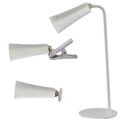 L'Arcolaio Dreieck-Leseleuchte LED 14,5 x 6,5 x 38,2 cm Weiß
