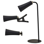 L'Arcolaio Stehleuchte Triangle LED-Leseleuchte 14,5 x 6,5 x 38,2 cm Schwarz