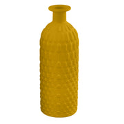 L'Arcolaio Matt Flasche Wabenmuster 8,6 x 8,6 x 24,7 cm Bonbonniere / Tischdeko Gelb