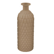L'Arcolaio Matt Flasche Wabenmuster 8,6 x 8,6 x 24,7 cm Taubengrau Gastgeschenk / Tischdeko