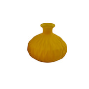 Das Arcolaio Matt Vase Amphora 13,8 x 13,8 x 12,3 cm Bonbonnière / Tischzentrum Gelb
