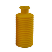 L'Arcolaio Matt Vase Streifen 9,5 x 9,5 x 21,3 Cm Gastgeschenk / Tischaufsatz Gelb