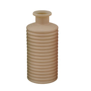 L'Arcolaio Matt Vase Rillen 9,5 x 9,5 x 21,3 cm Taubengrau