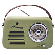 L'Arcolaio Vintage-Radio Bluetooth 22 x 9 x 19 cm Grün