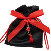 L'Arcolaio LadyBug Beutel 9x12 cm Graduation Schwarz – Elegante Gastgeschenk 12 Stk