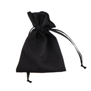 L'Arcolaio Stoffsäckchen 9x12 cm Bonbonbeutel Schwarz – Elegante Gastgeschenk 12 Stk
