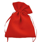 L'Arcolaio Stoffbeutel 9x12 cm Bonbonbehälter Rot – Elegante Hochzeitsgeschenke 12 Stück