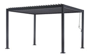 L'Arcolaio Pergola Bioclimatica Vulcano 3x4 m Anthrazit Aluminium