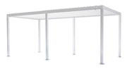 L'Arcolaio Pergola Bioklimatisch Vulcano 3x6 m Weiß Aluminium
