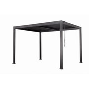 L'Arcolaio Pergola Bioklimatische Vulcano 4x4 m Anthrazit Aluminium