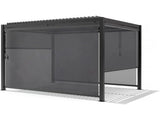 Arcolaia Selbstaufrollender Sonnenschutz für Pergola aus Textilene 3 m Anthrazit