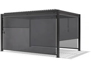 L'Arcolaio Selbstaufrollender Verdunkelungsvorhang Pergola Textilene 3m Anthrazit