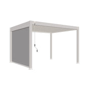 L'Arcolaio Verdunkelungsmarkise mit Selbstaufroller für Pergola aus Textilene 3 m Weiß
