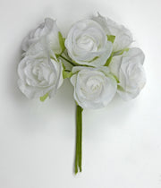 Linea Due Elle Bouquet Fiori Rosa Polyester D 3,5 Cm Bianco 36 Pz