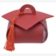 linea due elle linea due tocco laurea similpelle rosso 9x9x6 cm cappello laurea decorativo per bomboniere e confetti cf 12 pz ean 8033551046601