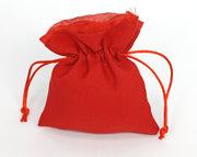 Linea Due Elle Sacchetto Tessuto con Tirante 11 x 9 Cm Rosso 12 Pz