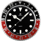 lowell lowell orologio da parete al quarzo cassa acciaio indici luminiscenti d 338 cm rosso ean 8008457087058