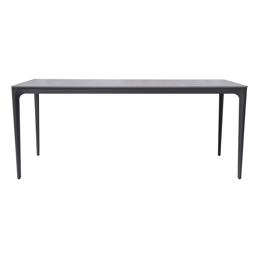 moia greenwood moia greenwood tavolo alghero 180 x 90 cm in alluminio antracite con piano in gres grigio tavolo outdoor design moderno ean 8013054837944