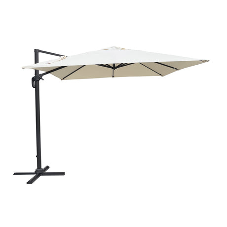 moia greenwood moia greenwood ombrellone colorado 3 x 4 m in alluminio antracite ombrellone outdoor con telo in poliestere ecru design moderno ean 8013054837746