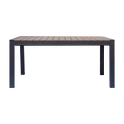 Moia Greenwood Mallorca Ausziehbarer Tisch Anthrazit Resin Wood 160/210 cm