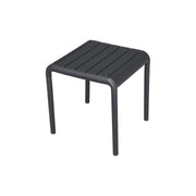Moia Greenwood Couchtisch 45 x 45 cm aus Polypropylen Anthrazit mit Glasfaser – Modernes Outdoor-Design