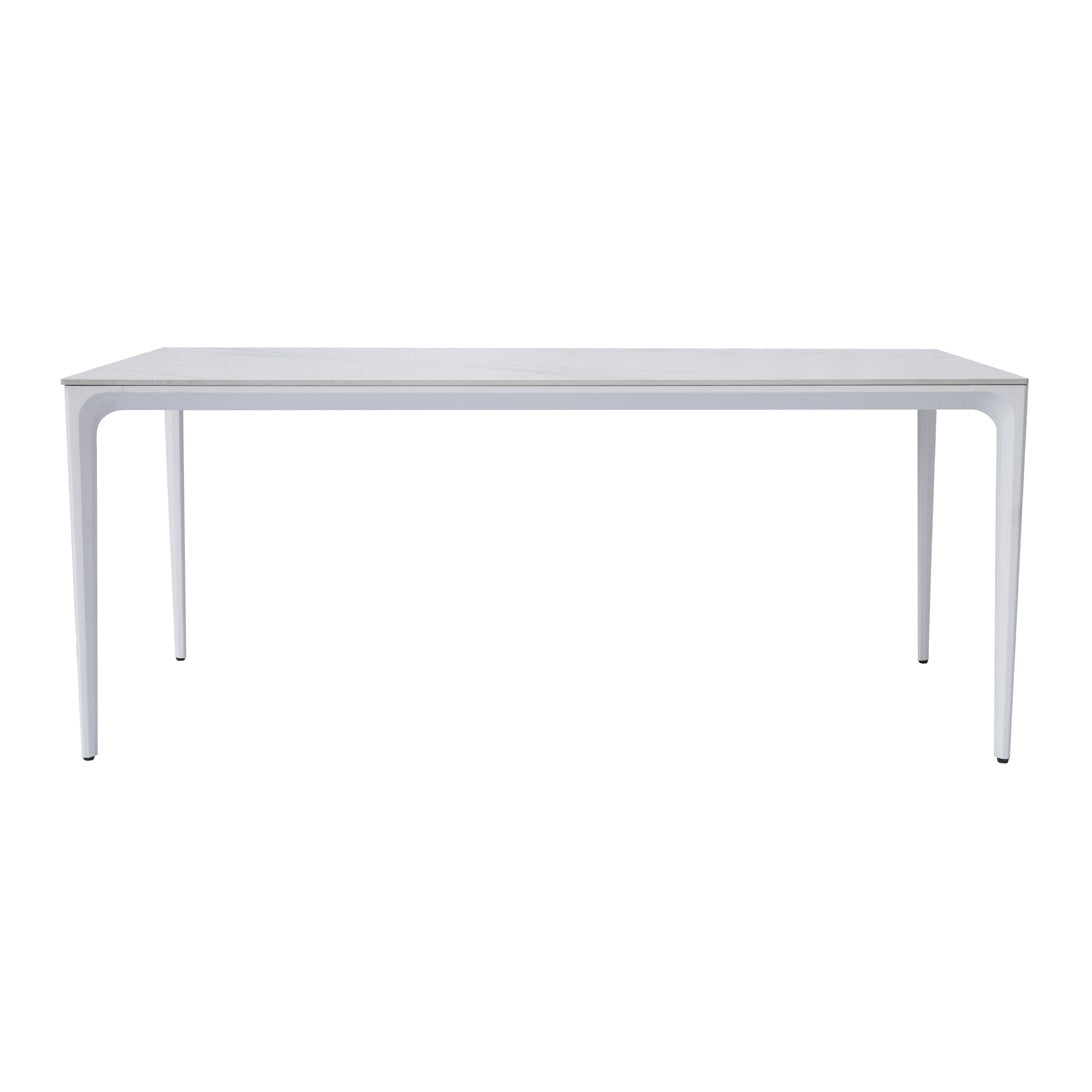 moia greenwood moia greenwood tavolo alghero 180 x 90 cm in alluminio bianco con piano in gres bianco tavolo outdoor design moderno ean 8013054837951