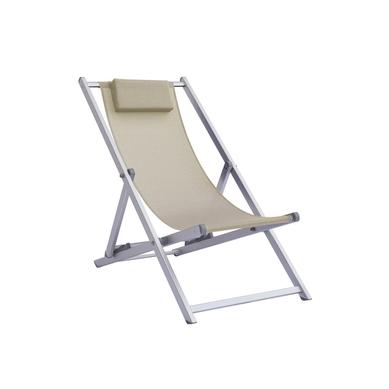 moia greenwood moia greenwood sdraio mare professionale in alluminio e textilene sabbia lettino spiaggia regolabile design moderno ean 8013054838866