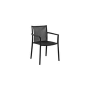 Moia Greenwood Siena Stuhl Anthrazit Lamellen Stapelbar 56×82