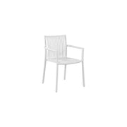Moia Greenwood Stuhl Siena Weiß Polypropylen Lamellen 56×82