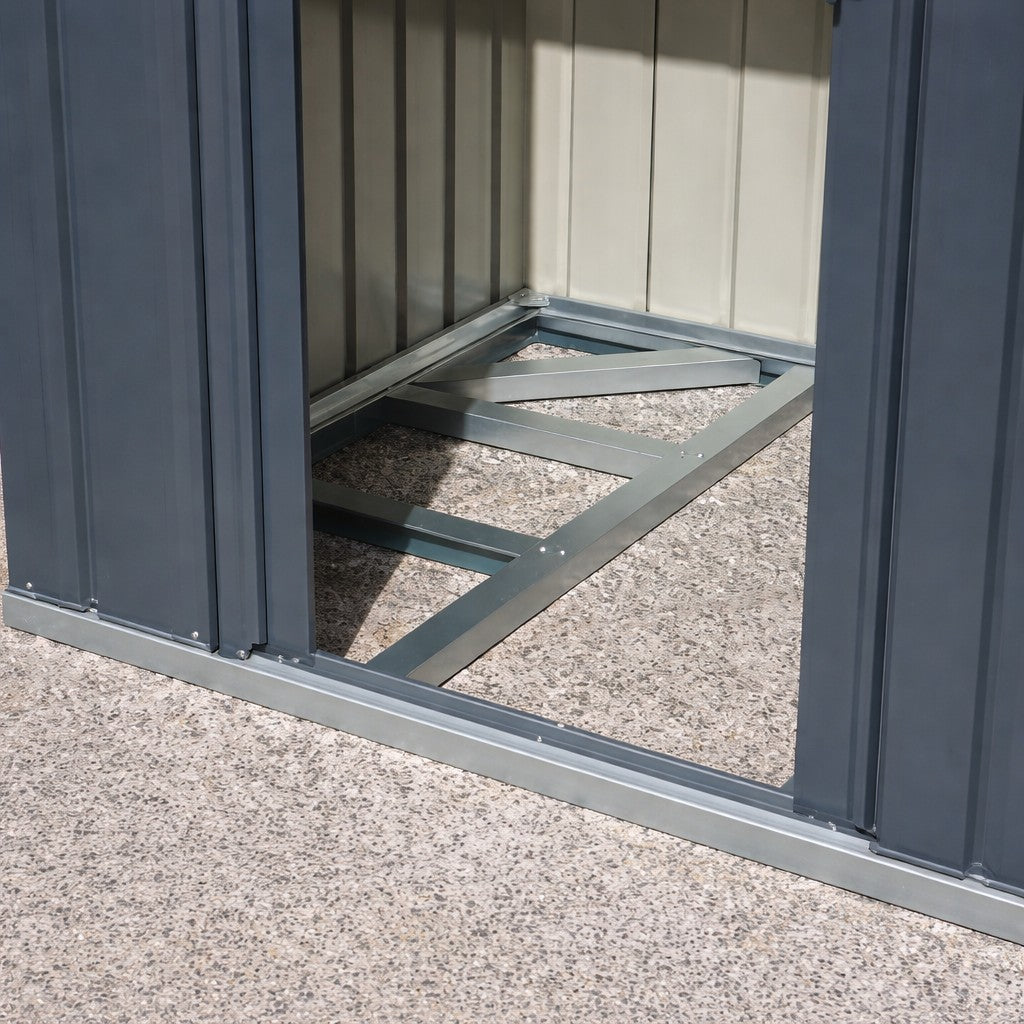 moia greenwood moia greenwood telaio pavimento in acciaio galvanizzato 183 x 154 cm base per casetta a due falde robusta e resistente ean 8013054833298