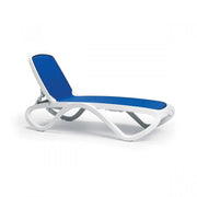 Nardi Lettino Omega Bianco Tela Blu