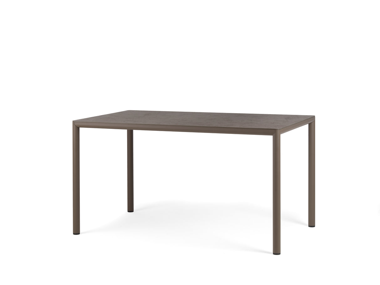 nardi nardi piave 140 x 80 tavolo rettangolare verniciato tabacco lamin materia tabacco ean 8010352555068