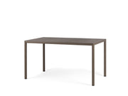 Nardi Piave 140 x 80 Tavolo Rettangolare Verniciato Tabacco Lamin Materia Tabacco