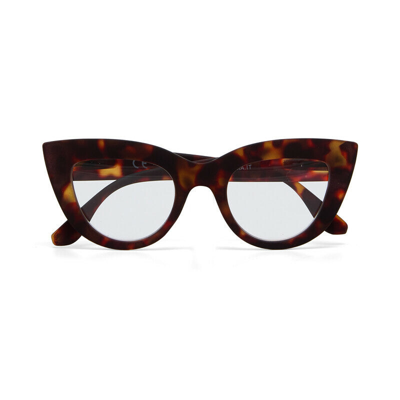 okkia okkia occhiale da lettura mod claudia premontato gatto soft touch havana diottrie 1 00 ean 8055773193062