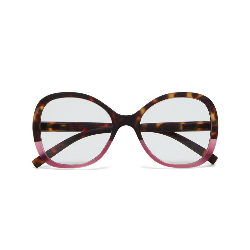 okkia okkia occhiale da lettura mod verona premontato butterfly soft touch spring anti luce blu havana pink diottrie 3 00 ean 8056211374449