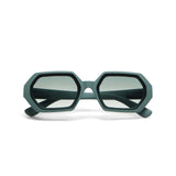 okkia okkia occhiale da sole premontato esagonale mod andrea green ean 8055773198104