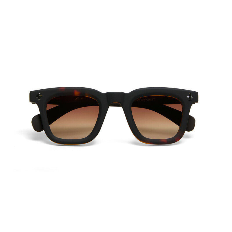 okkia okkia occhiale da sole premontato mod firenze soft touch black havana lenti brown ean 8056211375729