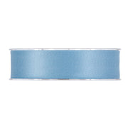 Piovaccari Nastro Matt Doppio Satin 25 mm 15 m Hellblau