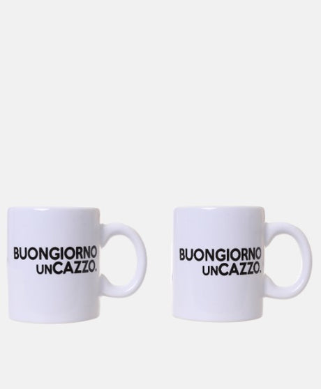 piu forty 40 piu forty 40 set 2 tazzine 12 cl ceramica stampa buongiorno un c bianco ean 8055773192607