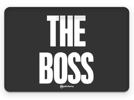 piu forty 40 piu forty 40 tovaglietta in pp 45 x 30 cm stampa the boss bianco nero ean 8052862284991