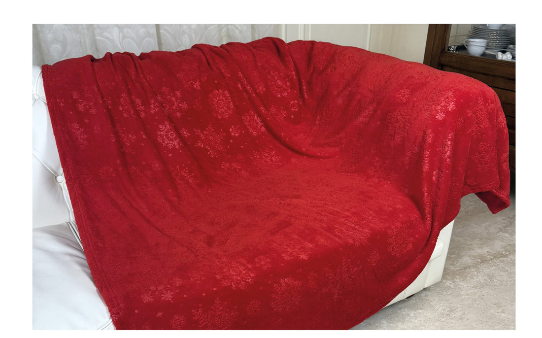 preziosa home preziosa home plaid natale in coral sommaruga 210 x 240 cm poliestere rosso ean 8050264188930