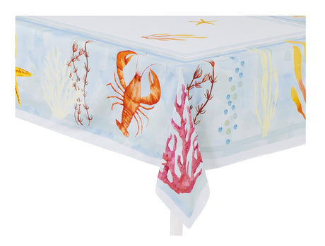 preziosa home preziosa home tovaglia raso 140 x 240 cm con stampa digitale mondo marino ass poliestere 1 pz ean 8050264164668
