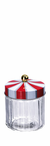 regalo italiano regalo italiano barattolo natale vetro e latta d 11 cm h 145 cm bianco rosso ean 8057586079397