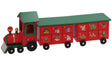 regalo italiano regalo italiano calendario a forma di treno di natale 45 x 10 cm h 16 cm rosso ean 8057586081178