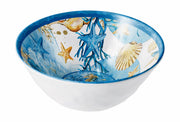 italienisches Geschenkmelamina-Schale Muschel D 16 cm H 6,5 cm Blau 1 Stk.