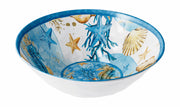 Italienisches Geschenk Melamin-Schale Shell D 28 cm H 9 cm Blau 1 Stk