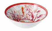 Italienisches Geschenk Melaminschüssel Shell D 32 cm H 11 cm Rot 1 Stk